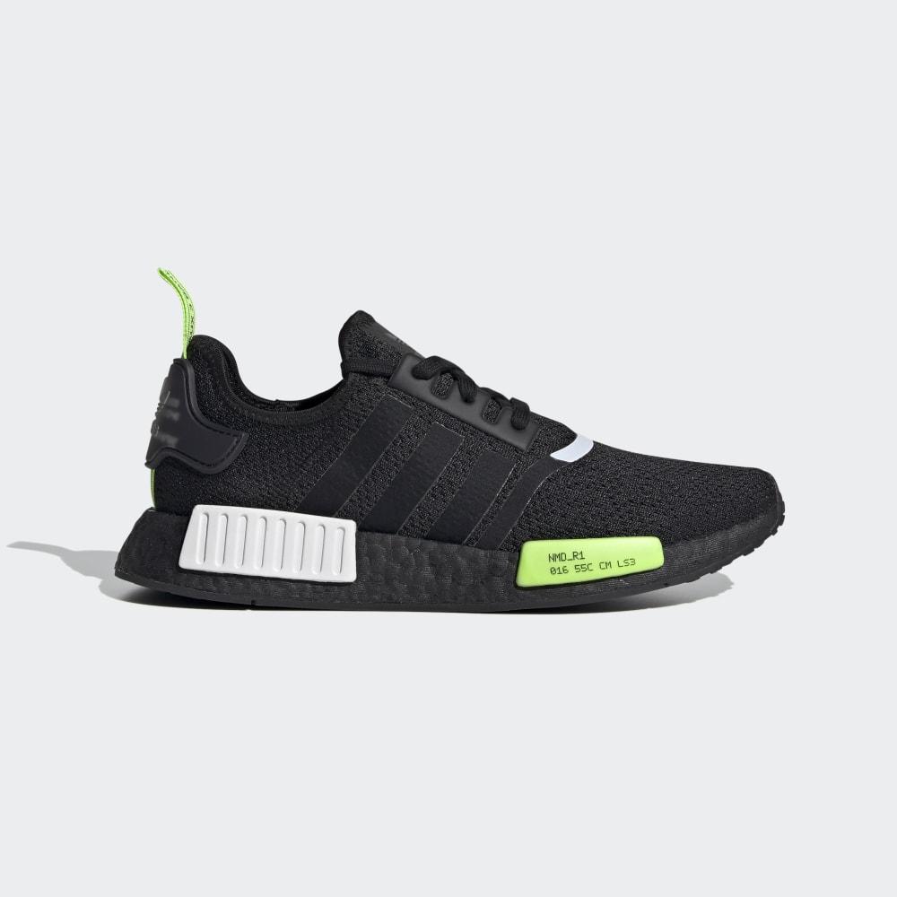 Adidas Women's NMD_R1 Originals Shoes Black/Green/White Ireland EF4268